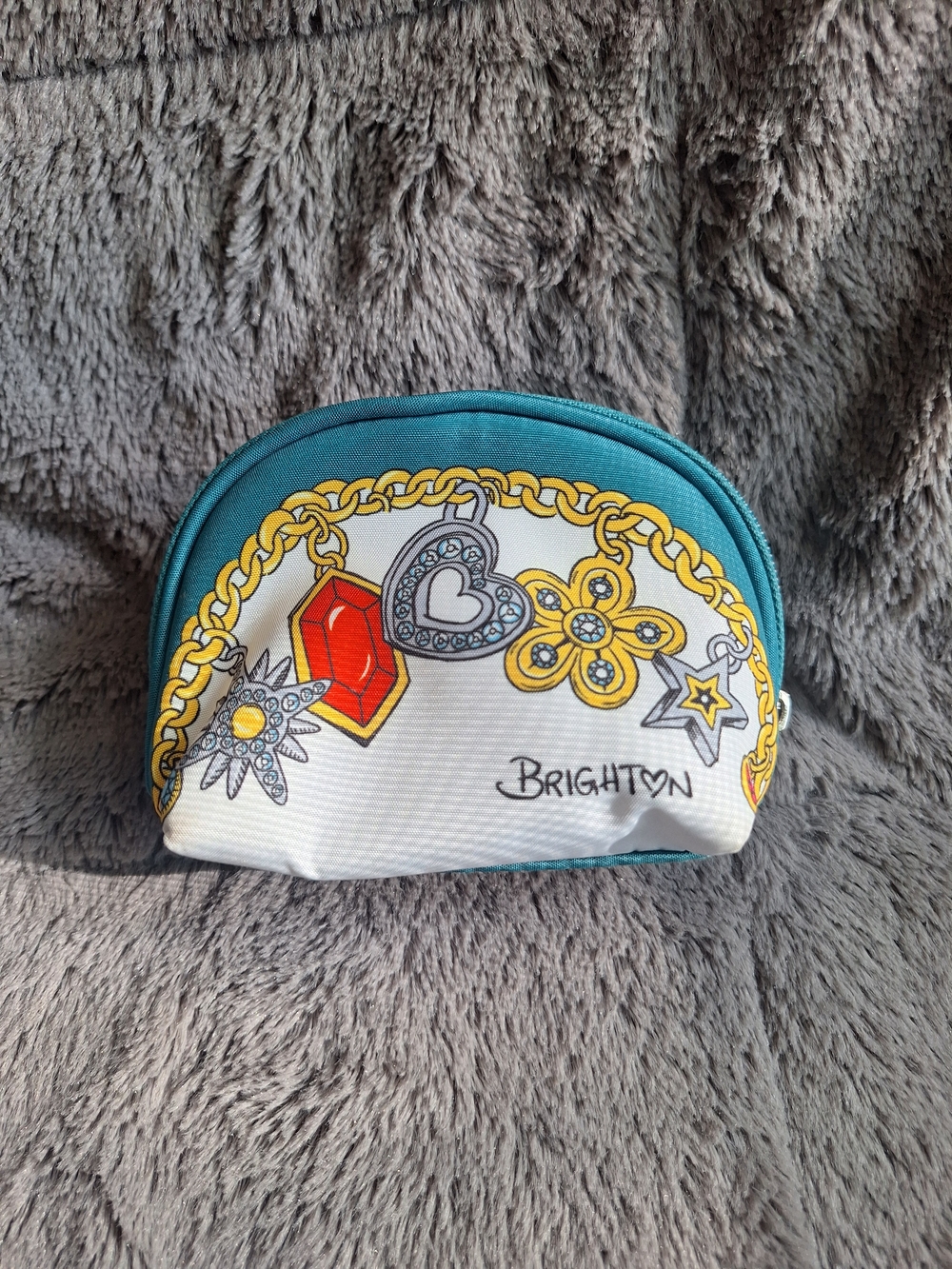 Brighton Coin Pouch Charm Design  with Leopard Lining